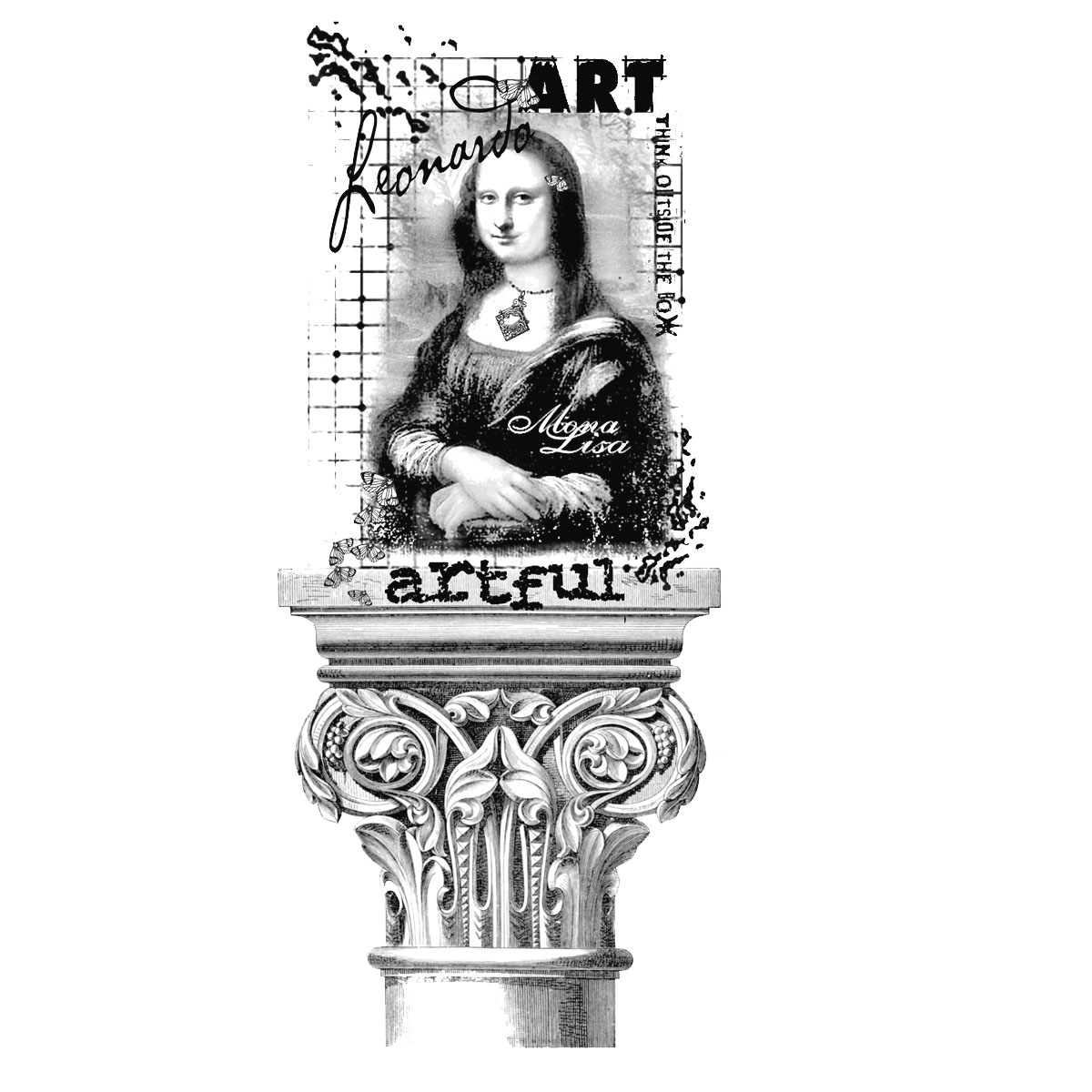 #1697 - Mona Pillar - Collage/Inspiration